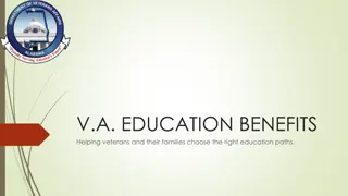 V.A. Education Benefits for Veterans and Families