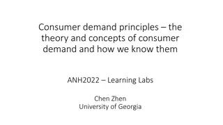 Consumer Demand Principles and Elasticity Theories