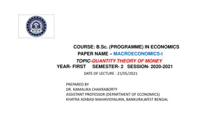 The Quantity Theory of Money: Fisher vs. Cambridge Perspectives