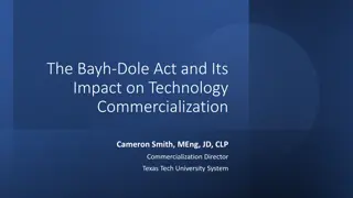 The Impact of the Bayh-Dole Act on Technology Commercialization