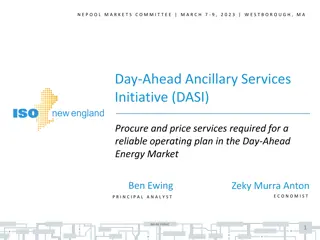 Day-Ahead Ancillary Services Initiative: Current Updates and Future Plans