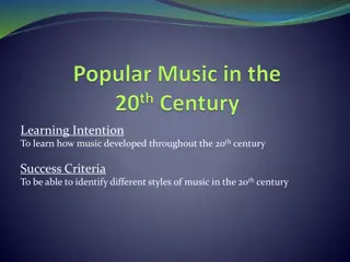 Evolution of Music: Exploring 20th Century Styles