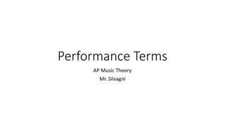 Essential Music Theory Terms and Concepts by Mr. Silvagni