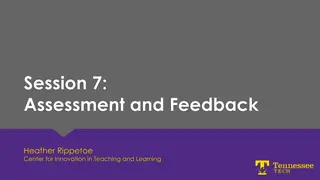 Enhancing Assessment and Feedback in Online Teaching
