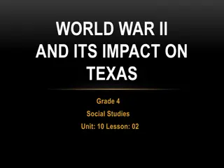 Texas during World War II: Impact and Involvement