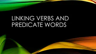 Understanding Linking Verbs and Predicate Words in English Grammar