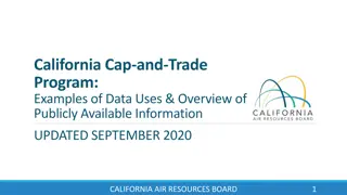 Publicly Available Data Usage in California's Cap-and-Trade Program
