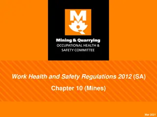 Work Health and Safety Regulations 2012 (SA) Chapter 10 Overview