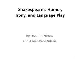 Exploring Humor, Irony, and Language Play in Shakespeare's Works