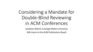 Enhancing Peer Review Quality Through Double-Blind Reviewing in ACM Conferences