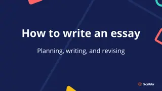 Essay Writing: A Comprehensive Guide