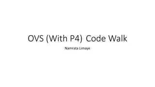 OVS with P4 Code Walk Overview