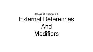 External References and Modifiers in Provider Networks