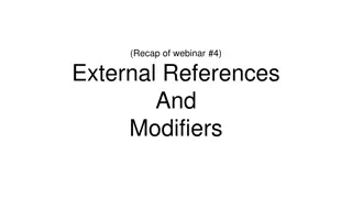 Understanding External References and Modifiers in Provider Networks