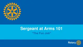 Role of Sergeant-at-Arms in Meetings