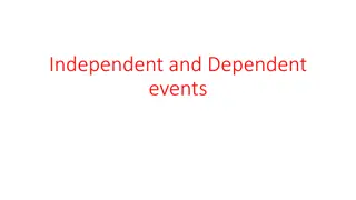 Independent and Dependent Events in Probability