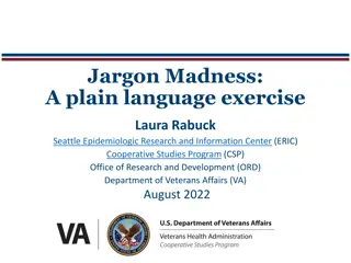 Decoding Jargon Madness: A Plain Language Exercise