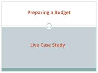 Modular Budgeting: A Case Study in Preparing a Budget for Research Projects