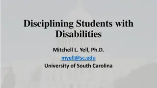 Understanding Discipline Practices for Students with Disabilities