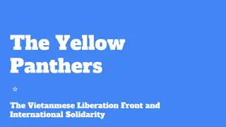International Solidarity Movements of the Black Panther Party and Vietnamese Liberation Front