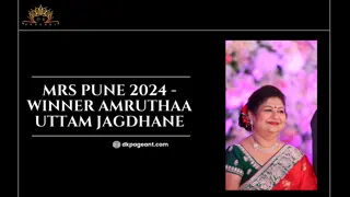 MRS PUNE 2024 WINNER G2 AMRUTHAA UTTAM JAGDHANE