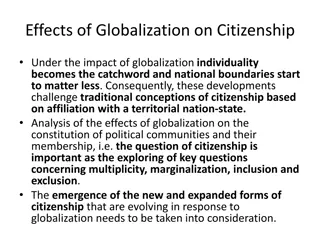 Effects of Globalization on Citizenship: A Critical Analysis