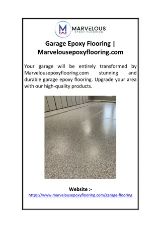 Garage Epoxy Flooring | Marvelousepoxyflooring.com