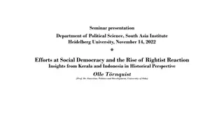 Efforts at Social Democracy and Rise of Rightist Reaction: Insights from Kerala and Indonesia