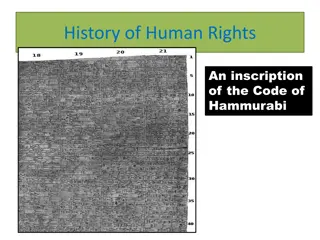 Ancient Origins of Human Rights: Code of Hammurabi to Cyrus the Great