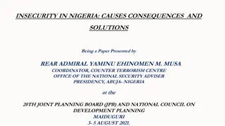 Addressing Insecurity in Nigeria: Causes, Consequences, and Solutions