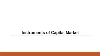 Various Instruments of the Capital Market