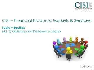 Types of Shares: Ordinary and Preference Shares in Equity Investments