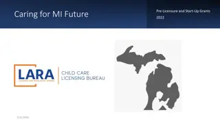Caring for MI Future Pre-Licensure and Start-Up Grants Overview