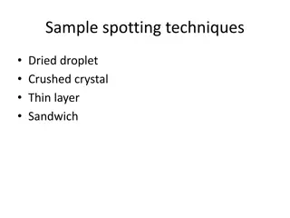 Techniques for Sample Spotting in Mass Spectrometry