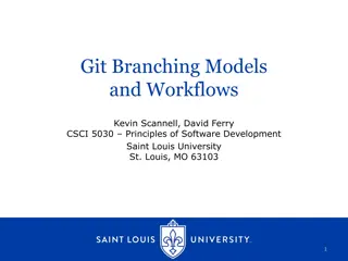 Git Branching Models and Workflows