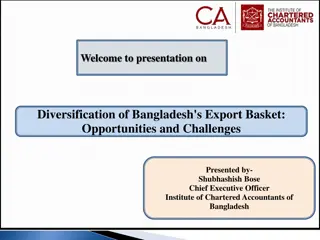Diversification of Bangladesh's Export Basket: Opportunities and Challenges
