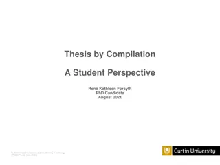 The Journey of Publishing a Thesis: A Student's Perspective