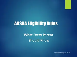 AHSAA Eligibility Rules: Key Information for Parents