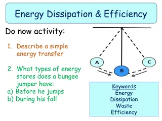 Energy Dissipation and Efficiency in Systems