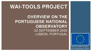 Accessibility Monitoring Project Overview at the Portuguese National Observatory
