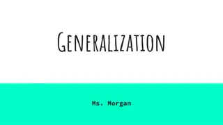 Understanding Generalization: Facts, Opinions, and Validity