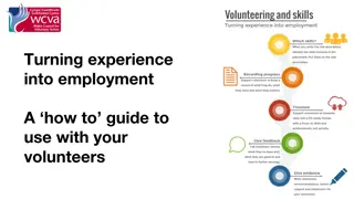 Guide to Turning Experience into Employment for Volunteers