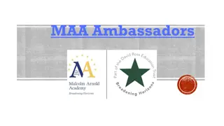 Malcolm Arnold Academy Ambassadors Programme Overview