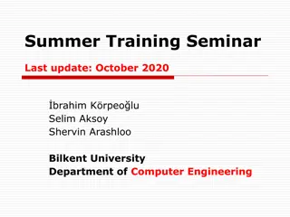 Summer Training Seminar Expectations and Benefits