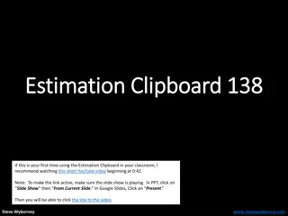 Tips for Engaging Students with the Estimation Clipboard