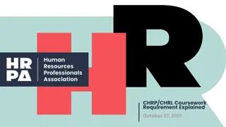 HRPA Fall 2021 Webinar Series: CHRP/CHRL Coursework Explained