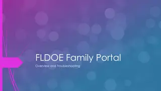 FLDOE Family Portal Overview and Troubleshooting
