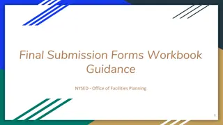 Final Submission Forms Workbook Guidance for NYSED Projects