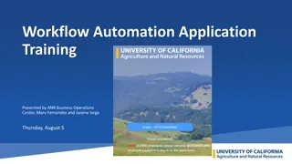 Automated Workflow Forms Training & Implementation Overview