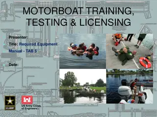 Motorboat Training, Testing & Licensing Equipment Manual
